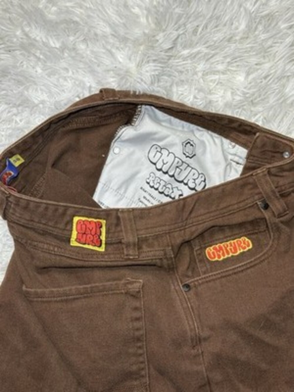 Emprye Baggy Wide Leg Denim Jeans Brown Men’s 30x27 - Picture 8 of 8